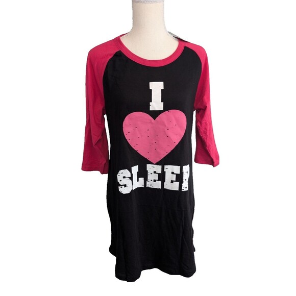 Just Love Other - Just Love Women's Cotton Nightgown Sleep Dress " I Love Sleep" Size L